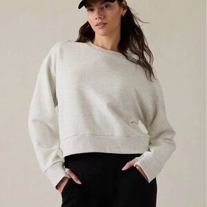 Athleta Retroplush Revive Crewneck Sweatshirt Large